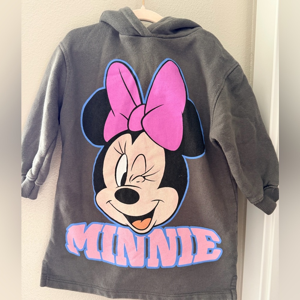 Disney Minnie Mouse Gray Kids dress Shirt